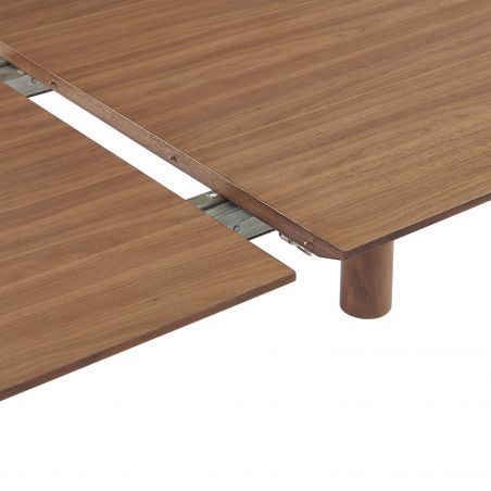 Table à manger PILAR placage noyer extensible 180-240cm