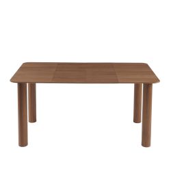 Table à manger PILAR placage noyer extensible 90-160cm