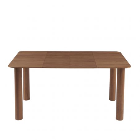 Table à manger PILAR placage noyer extensible 90-160cm