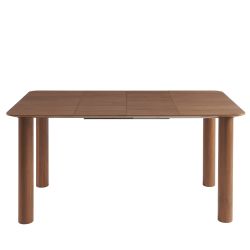 Table à manger PILAR placage noyer extensible 90-160cm