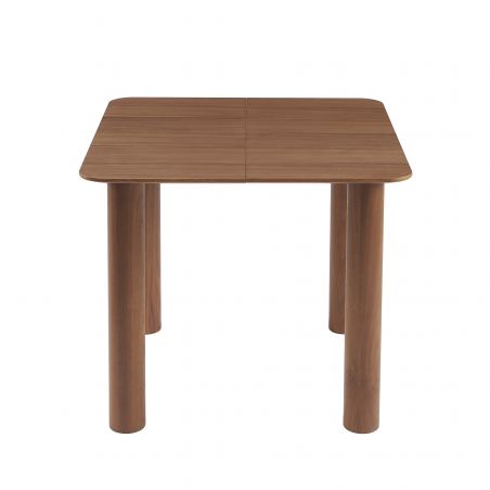 Table à manger PILAR placage noyer extensible 90-160cm