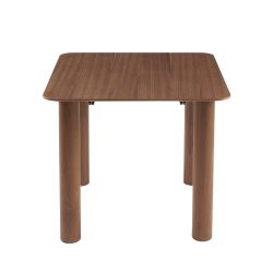 Table à manger PILAR placage noyer extensible 90-160cm