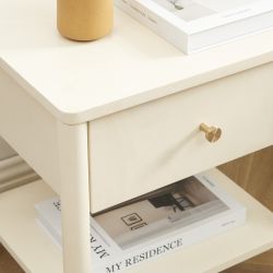 Table de chevet CLEO beige 40cm