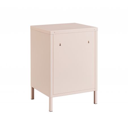 Table de chevet PANTONE métal rose blush 40cm