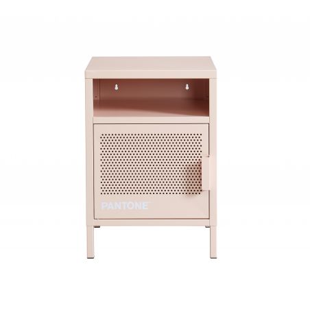 Table de chevet PANTONE métal rose blush 40cm