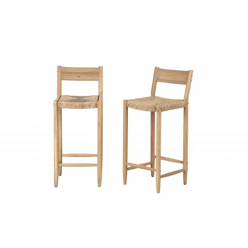 Lot de 2 tabourets de bar NAHA hauteur d'assise 75 cm