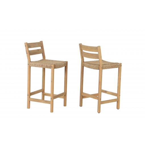 Lot de 2 tabourets de bar MINA hauteur d'assise 65 cm